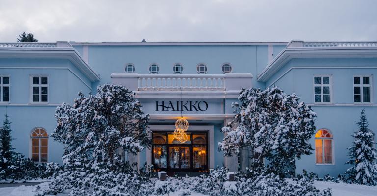 Kartano & Kylpylähotelli Haikko facade winter